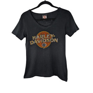 Harley Davidson Rhinestone Bling Silverton Tee Shirt
